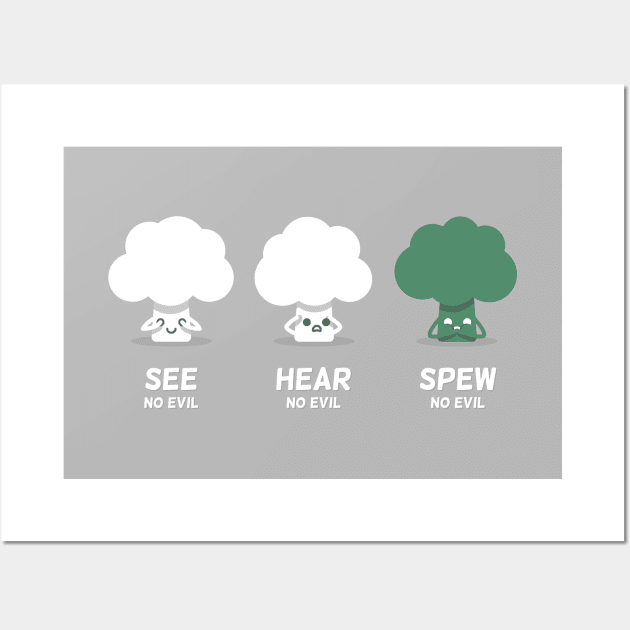 Spew No Evil Wall Art by slugbunny